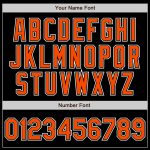 Custom Black Orange White Fade Fashion Baseball Jersey for Authentic Style Custom Black Orange-White Authentic Fade Fashion