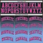 Custom Black Pink-Light Blue Basketball Jersey for Authentic Fade Fashion Style Custom Black Pink-Light Blue Authentic Fade