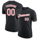 Custom Performance T-Shirt for Men and Women - Black Pink-White Design Custom Black Pink-White Performance T-Shirt