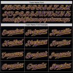 Custom Black Purple Gold Baseball Jersey - Authentic Style 6138 Custom Black Purple-Gold Authentic Baseball Jersey Style