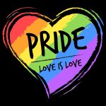 Pride Rainbow Heart Baseball Jersey - Custom Black Purple Light Blue LGBT Love Is Love Design Custom Black Purple-Light Blue