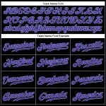 Pride Rainbow Heart Baseball Jersey - Custom Black Purple Light Blue LGBT Love Is Love Design Custom Black Purple-Light Blue