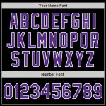 Custom Black Purple White Authentic Baseball Jersey - Style 5557 Custom Black Purple-White Authentic Baseball Jersey Style