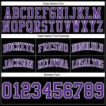 Custom Basketball Shorts - Authentic Throwback in Black, Purple, and White Custom Black Purple-White Authentic Throwback