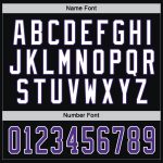 Custom Black Purple White Hockey Jersey - Personalized Sports Team Apparel Custom Black Purple-White Hockey Jersey