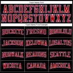 Custom Performance T-Shirt in Black Red Royal-White Long Sleeve Design Custom Black Red Royal-White Long Sleeve Performance