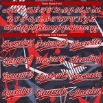 Custom 3D Pattern Baseball Jersey - Black Red White Authentic Style 8270 Custom Black Red-White 3D Pattern Design Authentic