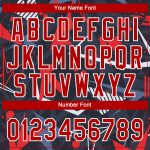 Custom 3D Pattern Baseball Jersey - Black Red White Authentic Style 8270 Custom Black Red-White 3D Pattern Design Authentic