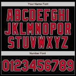 Custom Black Red White Fade Baseball Jersey - Authentic Fashion Design Custom Black Red-White Authentic Fade Fashion Baseball