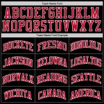 Custom Black Red White Basketball Jersey Authentic Throwback Style 6773 Custom Black Red-White Authentic Throwback Basketball