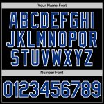 Custom Black Performance T-Shirt - Royal-White Design for Comfort and Style Custom Black Royal-White Performance T-Shirt