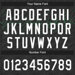 Custom Unisex Softball Jersey Black White Neon Green Two-Button Design Custom Black White-Neon Green Two-Button Unisex Softball