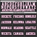 Custom Black White-Pink Authentic Football Jersey - Personalized Mesh Sports Shirt Custom Black White-Pink Mesh Authentic