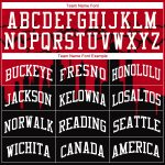 Custom Black Red White Basketball Jersey Sublimation Round Neck Suit Custom Black White-Red Round Neck Sublimation Basketball