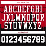 Custom Black Red White Basketball Jersey Sublimation Round Neck Suit Custom Black White-Red Round Neck Sublimation Basketball