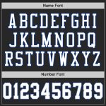 Custom Black White-Royal Authentic Throwback Football Jersey - Personalized Sports Apparel Custom Black White-Royal Mesh
