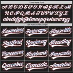 Custom Baseball Jersey | Black White Royal-Orange Authentic Design Custom Black White Royal-Orange Authentic Baseball Jersey