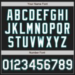 Custom Authentic Black White Teal Baseball Jersey for Men and Women Custom Black White-Teal Authentic Baseball Jersey