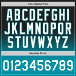 Custom Black White Teal Basketball Jersey - Authentic Fade Design Fashion Style Custom Black White-Teal Authentic Fade Fashion
