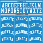 Custom Blue White-Light Blue Basketball Jersey - Authentic Throwback Design Custom Blue White-Light Blue Authentic Throwback