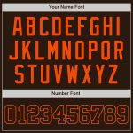 Custom Brown-Orange Authentic Baseball Jersey - Personalized Sports Apparel Custom Brown Brown-Orange Authentic Baseball