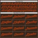 Custom Brown Orange Performance T-Shirt for Men and Women - Ideal for Sports, Fitness, and Everyday Wear Custom Brown Brown-Orange