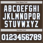Custom Authentic Baseball Jersey - Brown White Light Blue Design, Made to Order, Comfortable Fit Custom Brown White-Light