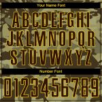Camo Brown-Gold Soccer Jersey Sublimation Salute To Service Custom Uniform Custom Camo Brown-Gold Sublimation Salute To Service