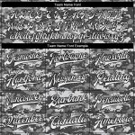 Custom Camo Salute To Service Jacket White-Black 3D Bomber Full-Snap Varsity Letterman Custom Camo White-Black 3D Bomber
