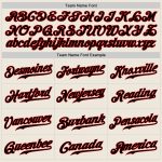 Custom Authentic Baseball Jersey - Black Red Cream Design, Personalized Sportswear Custom Cream Black-Red Authentic Baseball