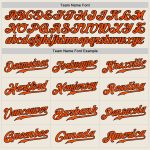 Custom Baseball Jersey Orange Black Authentic Style 2912 - Cream Design Custom Cream Orange-Black Authentic Baseball Jersey