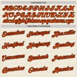 Custom Performance T-Shirt Orange Black - Style 6660, Comfortable Athletic Wear for Men and Women Custom Cream Orange-Black