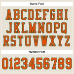 Custom Cream Orange Kelly Green Football Jersey - Authentic Mesh Design Custom Cream Orange-Kelly Green Mesh Authentic Football