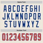 Custom Orange-Royal Hockey Jersey - Personalized Cream Team Apparel Custom Cream Orange-Royal Hockey Jersey