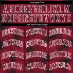 Custom Crimson Black Basketball Jersey Sublimation Round Neck Suit Custom Crimson Crimson-Black Round Neck Sublimation Basketball