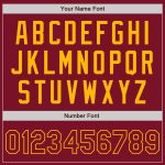 Custom Crimson Gold Unisex Softball Jersey - Two-Button Design, Soft Fabric Custom Crimson Crimson-Gold Two-Button Unisex