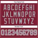 Crimson Gray White Long Sleeve Performance T-Shirt Custom Design for Men Custom Crimson Gray-White Long Sleeve Performance