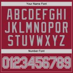 Custom Performance T-Shirt in Crimson Gray-White for Men and Women Custom Crimson Gray-White Performance T-Shirt