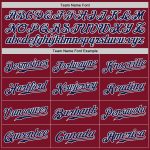 Custom Baseball Jersey Authentic Crimson Navy-White Style 9409 Custom Crimson Navy-White Authentic Baseball Jersey Style
