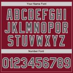 Crimson Custom Authentic Baseball Jersey in Steel Gray and White Custom Crimson Steel Gray-White Authentic Baseball Jersey