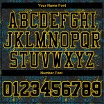 Black Gold Custom Basketball Jersey Sublimation Round Neck Suit Style 4176 Custom Figure Black-Gold Round Neck Sublimation