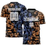 Custom Soccer Jersey Sublimation Uniform - Black and White Third Figure Custom Figure White-Black Third Sublimation Soccer