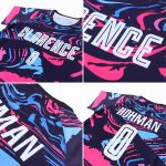 Custom Sublimation Soccer Jersey - White Pink Figure Uniform Custom Figure White-Pink Sublimation Soccer Uniform Jersey