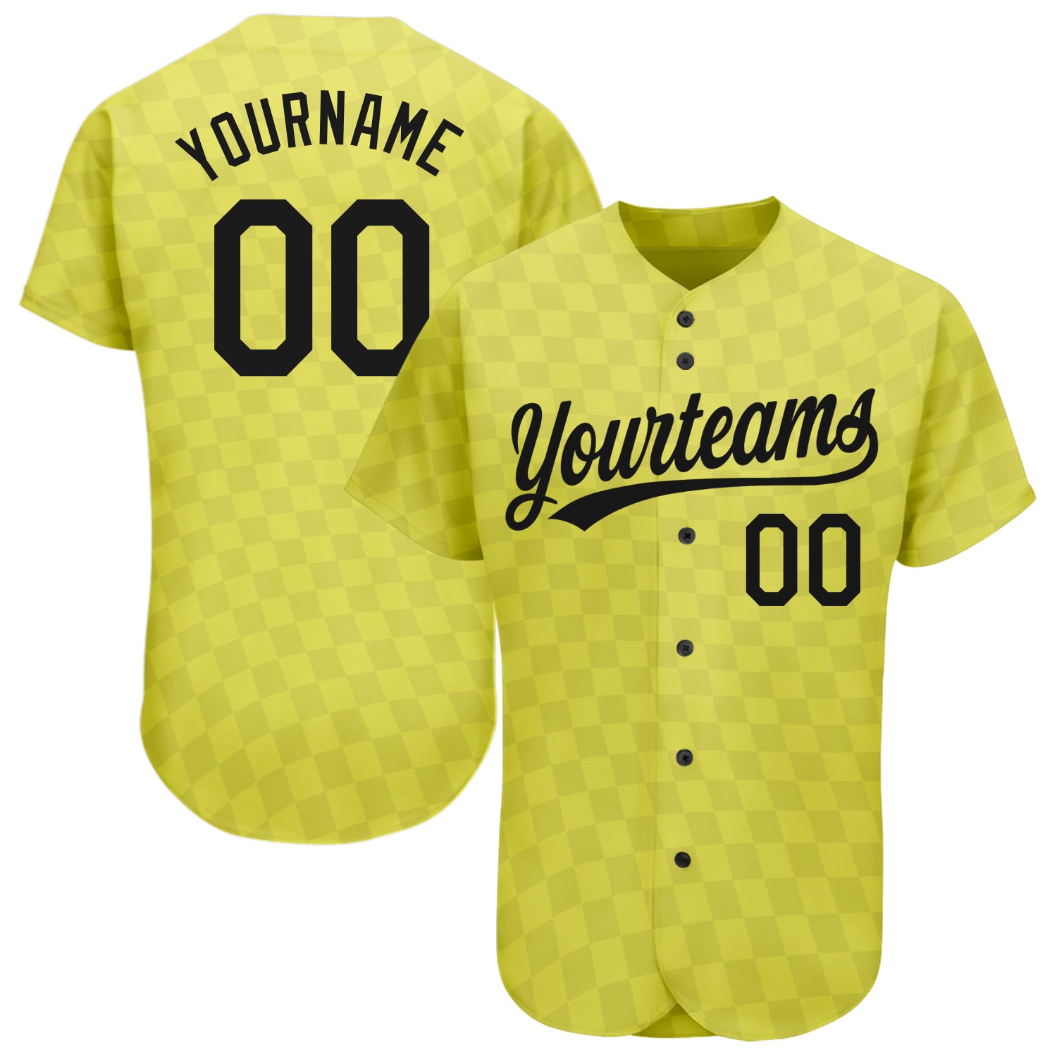 Custom Gold Black 3D Baseball Jersey - Unique Pattern Design Authentic Sports Apparel Custom Gold Black 3D Pattern Design
