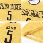 Custom Gold and Black Soccer Uniform Jersey, Stylish Sublimation Design, Style 1899 Custom Gold Black Sublimation Soccer