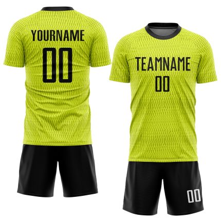 Custom Black-White Gold Soccer Uniform Jersey - Personalized Sublimation Sports Apparel Custom Gold Black-White Sublimation