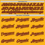 Custom Gold Crimson Black Baseball Jersey - Authentic Fan Apparel Custom Gold Crimson-Black Authentic Baseball Jersey