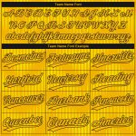 Custom Gold-Black 3D Pattern Baseball Jersey - Authentic Design for Sports Fans Custom Gold Gold-Black 3D Pattern Design