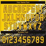 Custom Gold Black 3D Pattern Baseball Jersey - Authentic Style 8179 Custom Gold Gold-Black 3D Pattern Design Authentic Baseball
