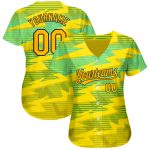 Custom Gold Black Light Blue 3D Pattern Baseball Jersey - Authentic Design Custom Gold Gold Black-Light Blue 3D Pattern Design